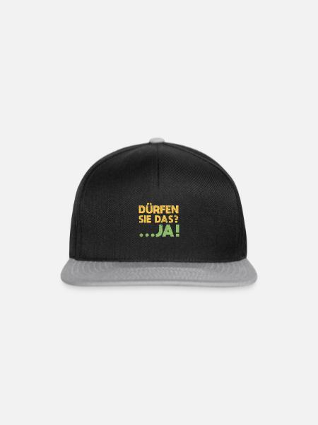 Dürfen Sie Das? ...Ja! - Snapback Cap - Schwarz/Grau