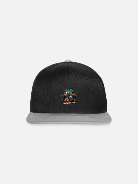 Faultier Wandern Faultier Wandern Team - Snapback Cap - Schwarz/Grau