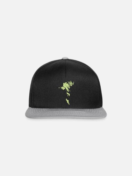 Färöer Inseln - Snapback Cap - Schwarz/Grau