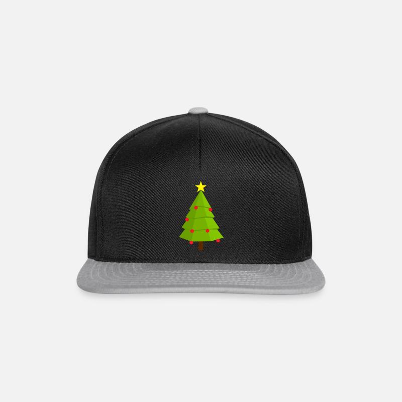 arbre de Noël - Casquette snapback - noir/gris