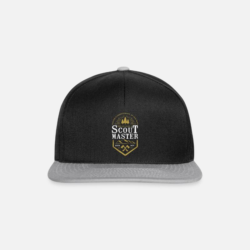 Scout Survival Camp Gift - Snapback Cap - black/grey