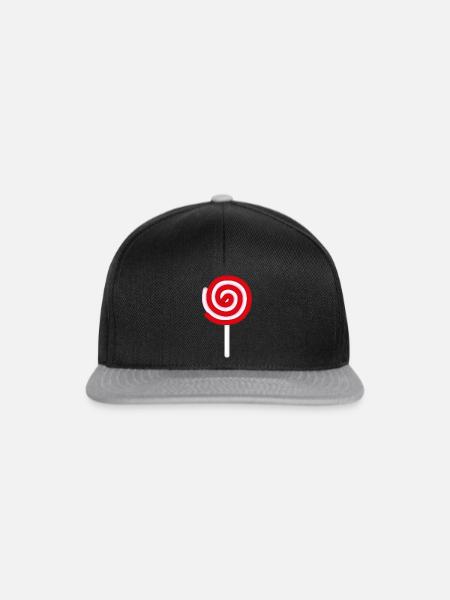 Smiley Lollipop - Snapback Cap - Schwarz/Grau