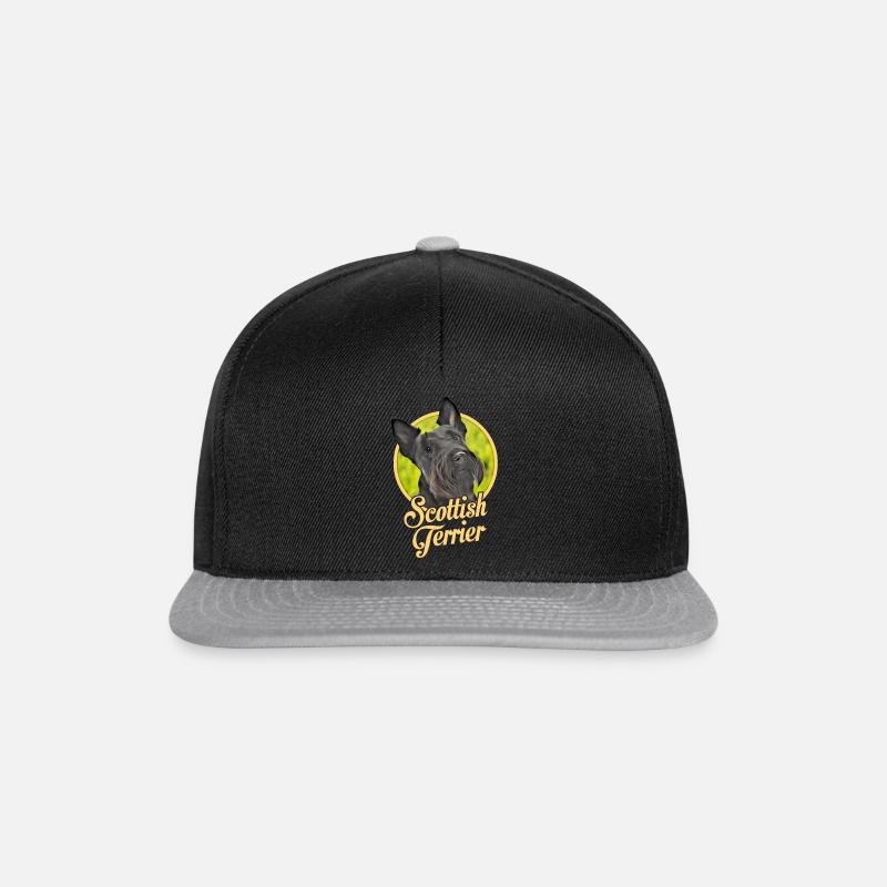Scottish Terrier - Snapback Cap - black/grey