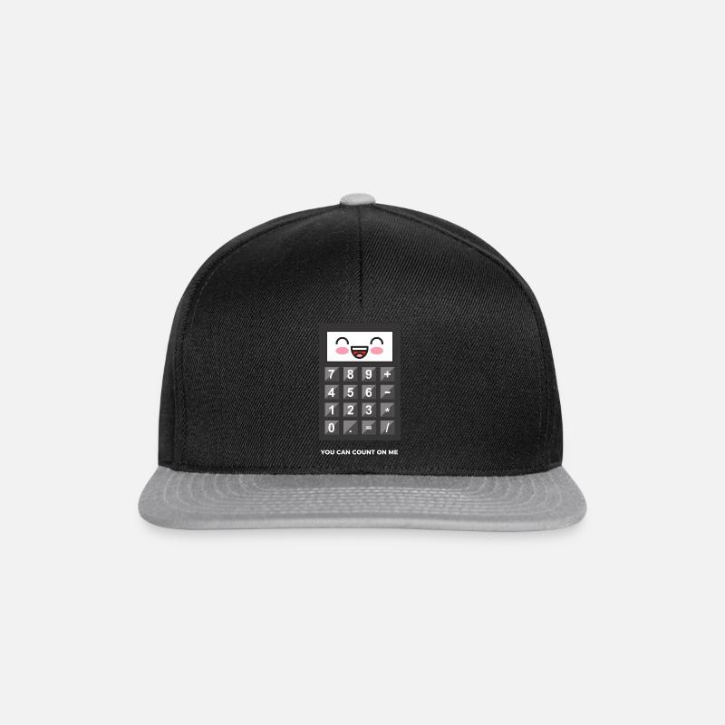 YOU CAN COUNT ON ME!!! CALCULATOR SPEECH - Snapback Cap - black/grey