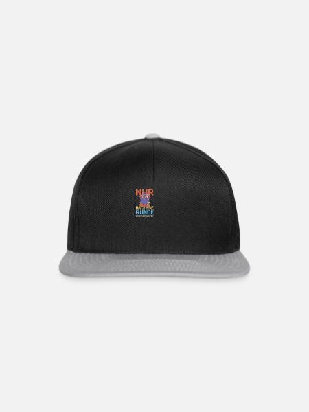 Lustige Gaming Eule - Streaming Computerspiele - Snapback Cap - Schwarz/Grau