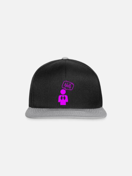 Nope - Snapback Cap - Schwarz/Grau
