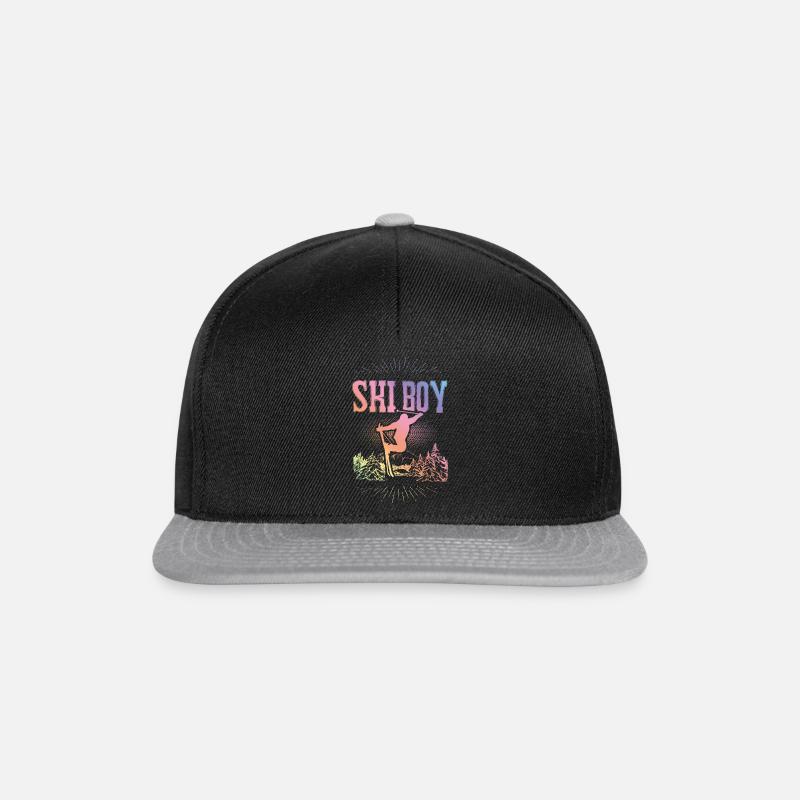 Ski Boy - Snapback Cap - black/grey