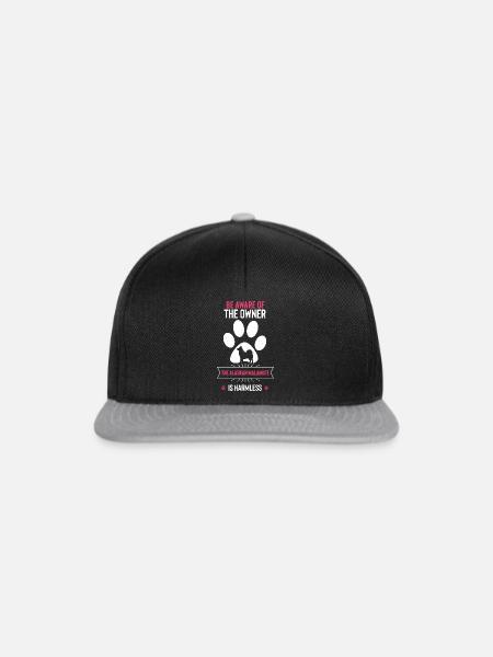 Alaskan Malamute Hund - Snapback Cap - Schwarz/Grau