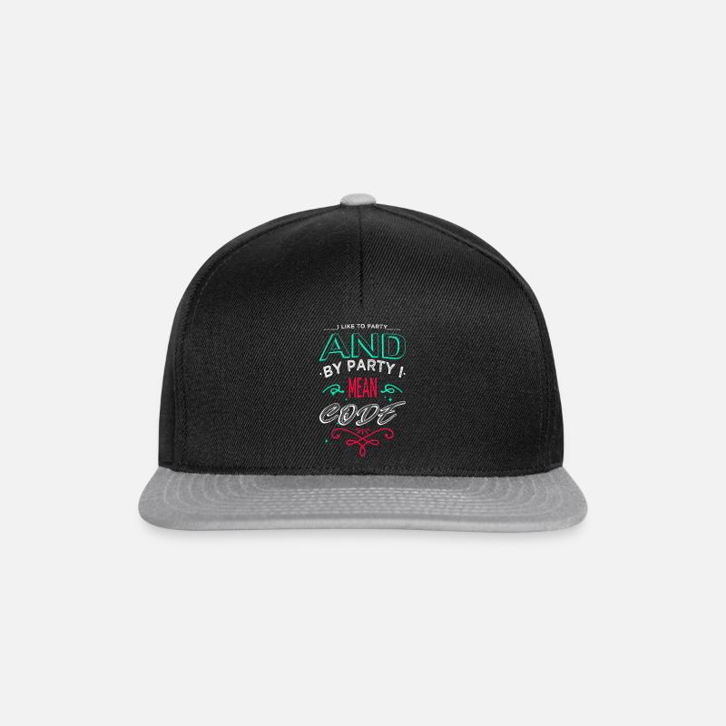 Idée de cadeau Happy Dads Favorite Joke PC Déclaration - Casquette snapback - noir/gris