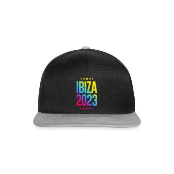 Ibiza 2023 - Snapback Cap - Schwarz/Grau - Vorne