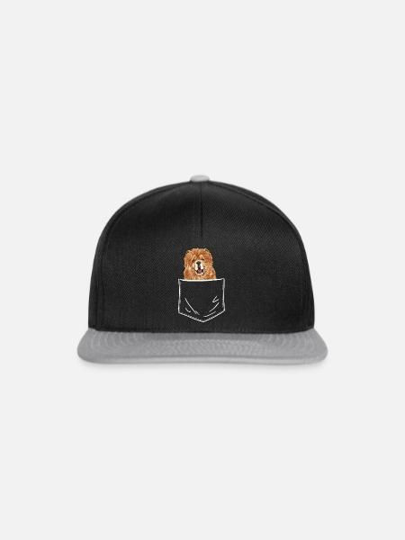 Chow Chow Hund - Snapback Cap - Schwarz/Grau