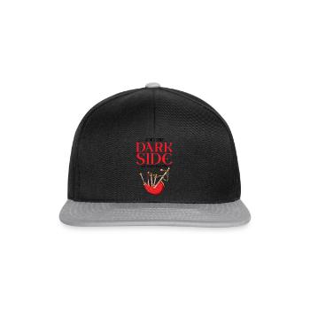 Dudelsacktraining und Dudelsackspiel - Snapback Cap - Schwarz/Grau - Vorne