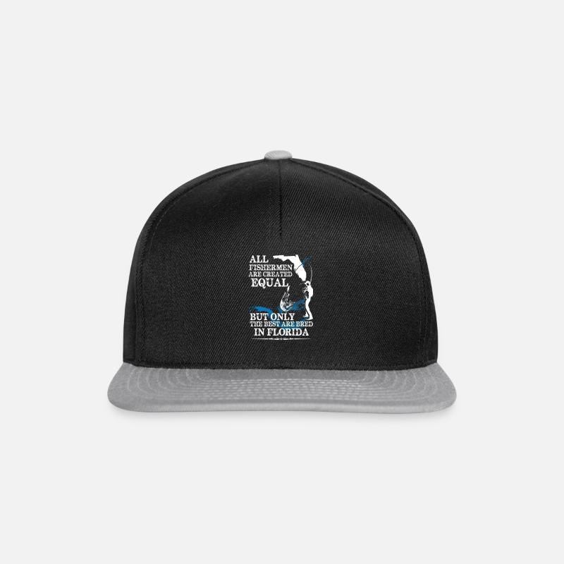 PÊCHE - Casquette snapback - noir/gris