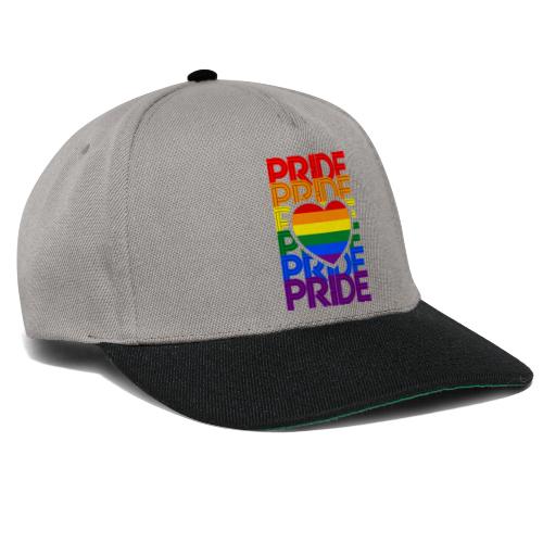 Pride Love Rainbow Heart - Snapback Cap