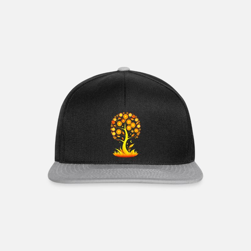Baum des Lebens - Snapback Cap - Schwarz/Grau