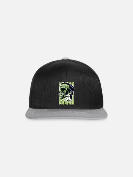 Universal Monsters Frankenstein - Snapback Cap - Schwarz/Grau