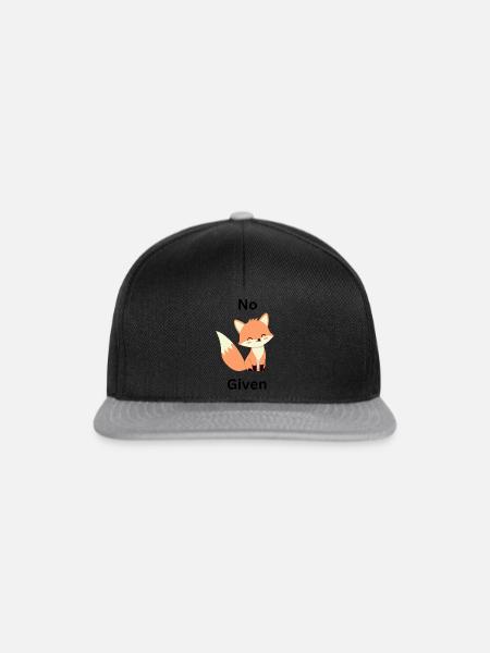 No Fuchs Given - Snapback Cap - Schwarz/Grau
