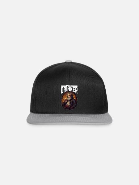 Piss Drinker 40 - Snapback Cap - Schwarz/Grau