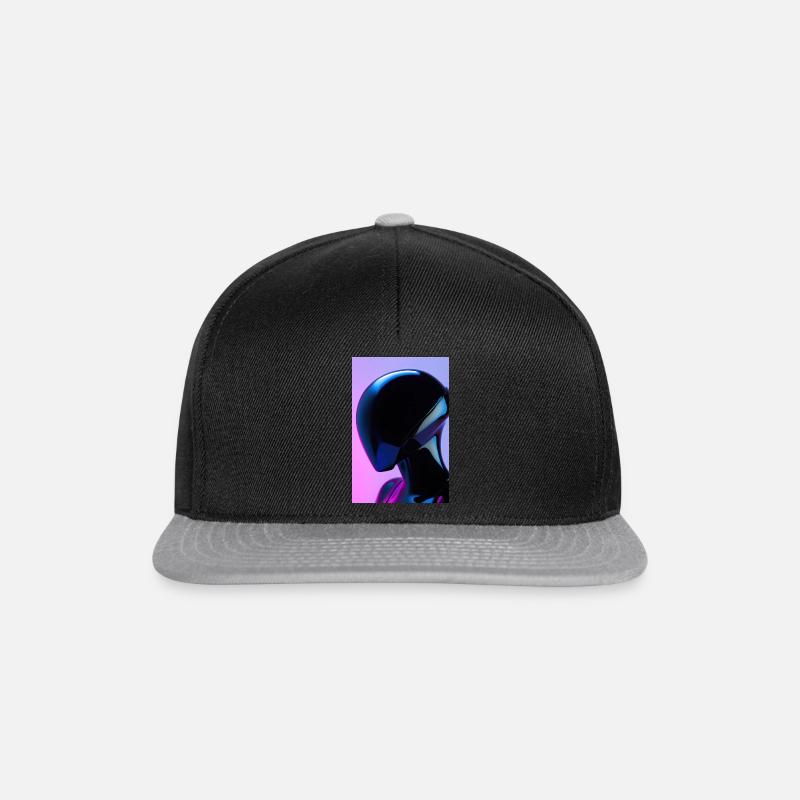 Print Robot 5 - Snapback Cap - black/grey