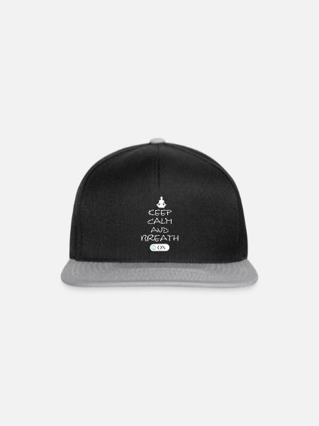 Yoga Namaste Chakra - Snapback Cap - Schwarz/Grau
