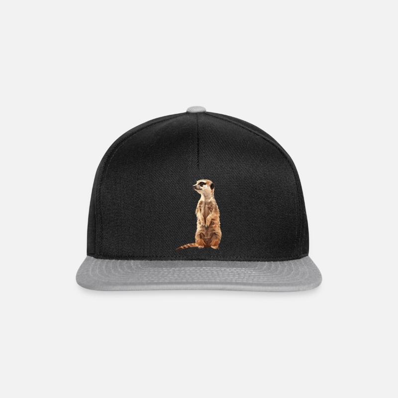 Erdmännchen - Snapback Cap - Schwarz/Grau