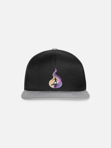 Surfen Surfer Hawaii - Snapback Cap - Schwarz/Grau