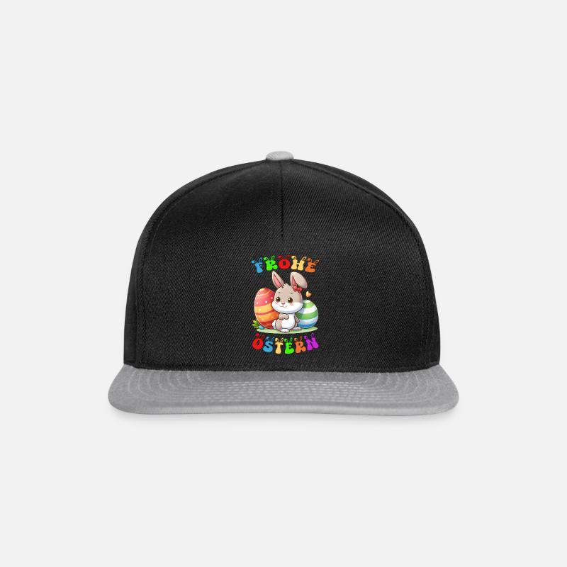 Joyeuses Pâques - Casquette snapback - noir/gris