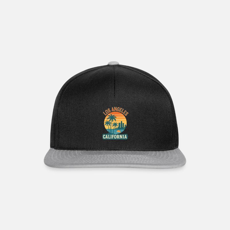 Los Angeles - Snapback Cap - Schwarz/Grau
