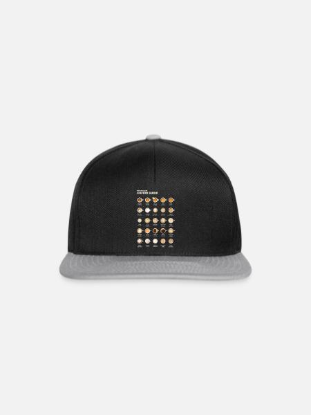 Ultimative Espresso-Kaffee-Tabelle - Snapback Cap - Schwarz/Grau