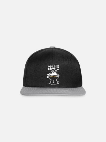 Magischer Grillzauber - Snapback Cap - Schwarz/Grau