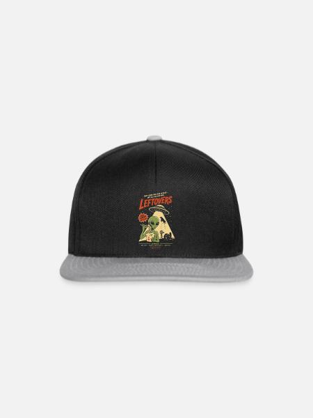 Leftovers – Alien-Invasion trifft auf Essensreste - Snapback Cap - Schwarz/Grau