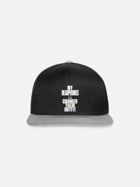 Kopfhörer – Changed Their Outfit - Snapback Cap - Schwarz/Grau