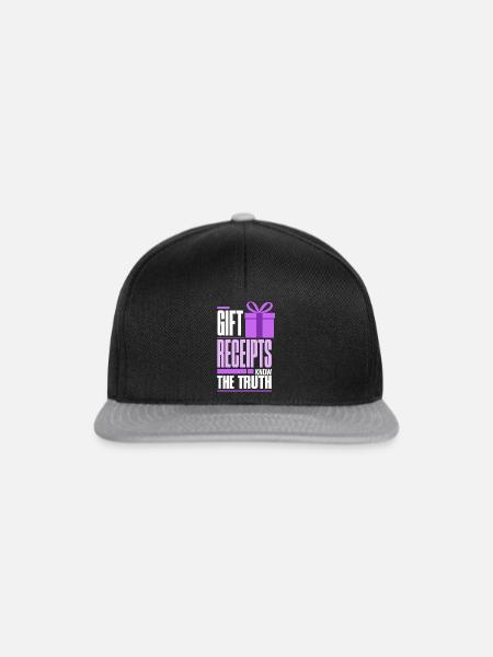 Geschenke - Gift Receipts Know the Truth - Snapback Cap - Schwarz/Grau