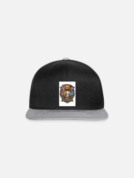 Flammenherz Flipper Pinball - Snapback Cap - Schwarz/Grau