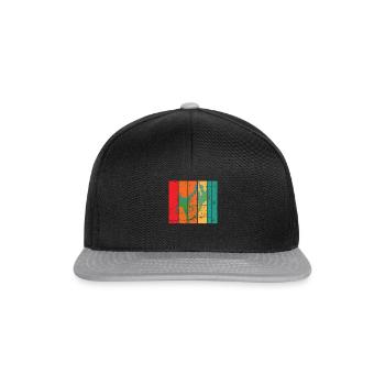 Futnet - Vintage-Spieler, Geschenke für Futnet-Liebhaber - Snapback Cap - Schwarz/Grau - Vorne