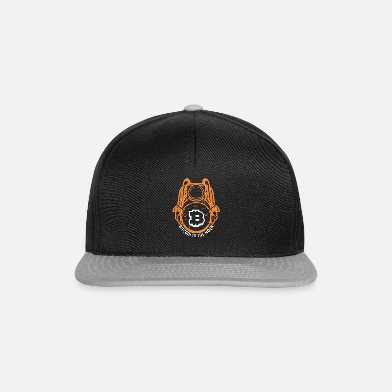 Bitcoin Astronaut - Snapback Cap - Schwarz/Grau