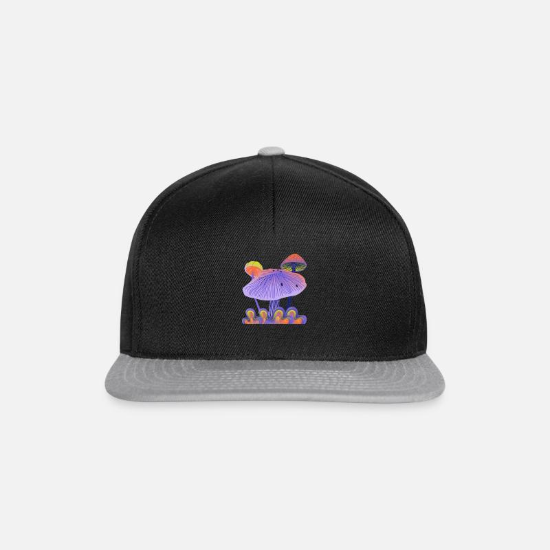 Tactile Psychedelic - Snapback Cap - Schwarz/Grau