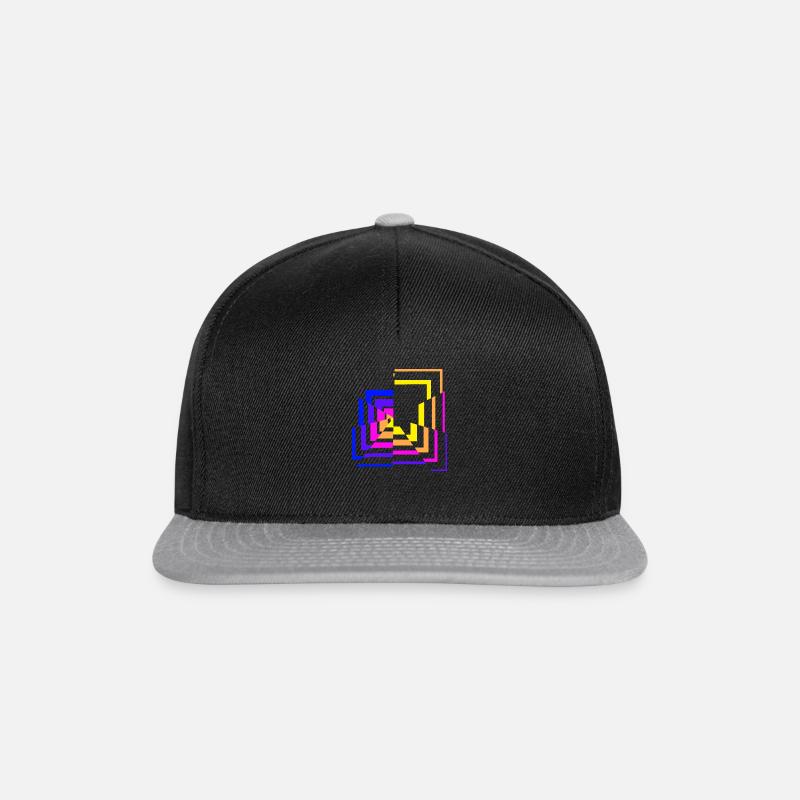 Carrés brisés - Casquette snapback - noir/gris