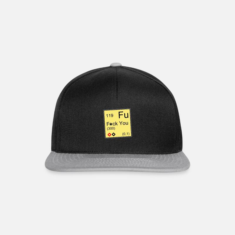 F*ck you Element - Snapback Cap - Schwarz/Grau
