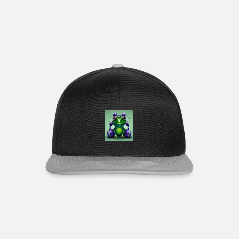 Frosch - Snapback Cap - Schwarz/Grau