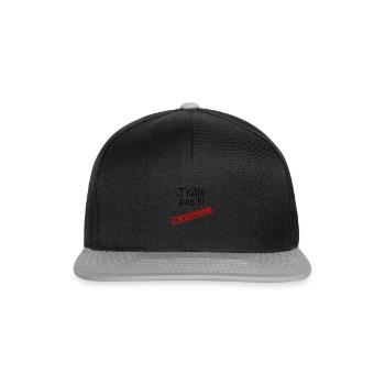 J'râle pas j'm'exprime - Casquette snapback - noir/gris - Devant