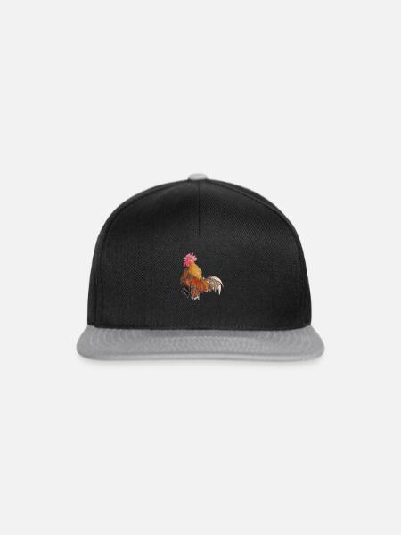 Hahn - Snapback Cap - Schwarz/Grau