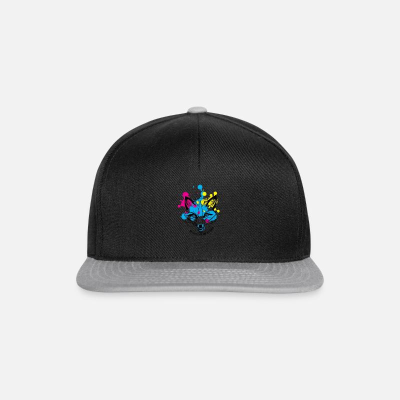 Splash Fox - Snapback Cap - Schwarz/Grau