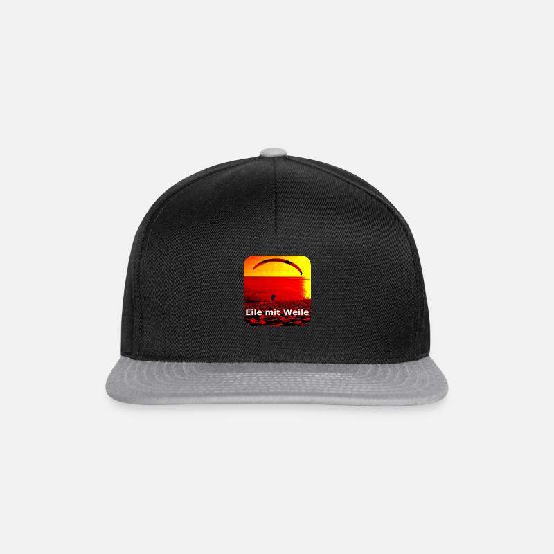 Eile mit weile - Casquette snapback - noir/gris