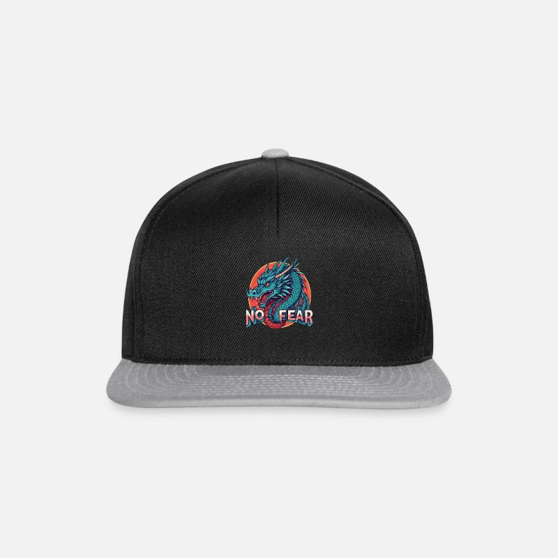 Fearless Zen: Dragon Edition - Snapback Cap - black/grey