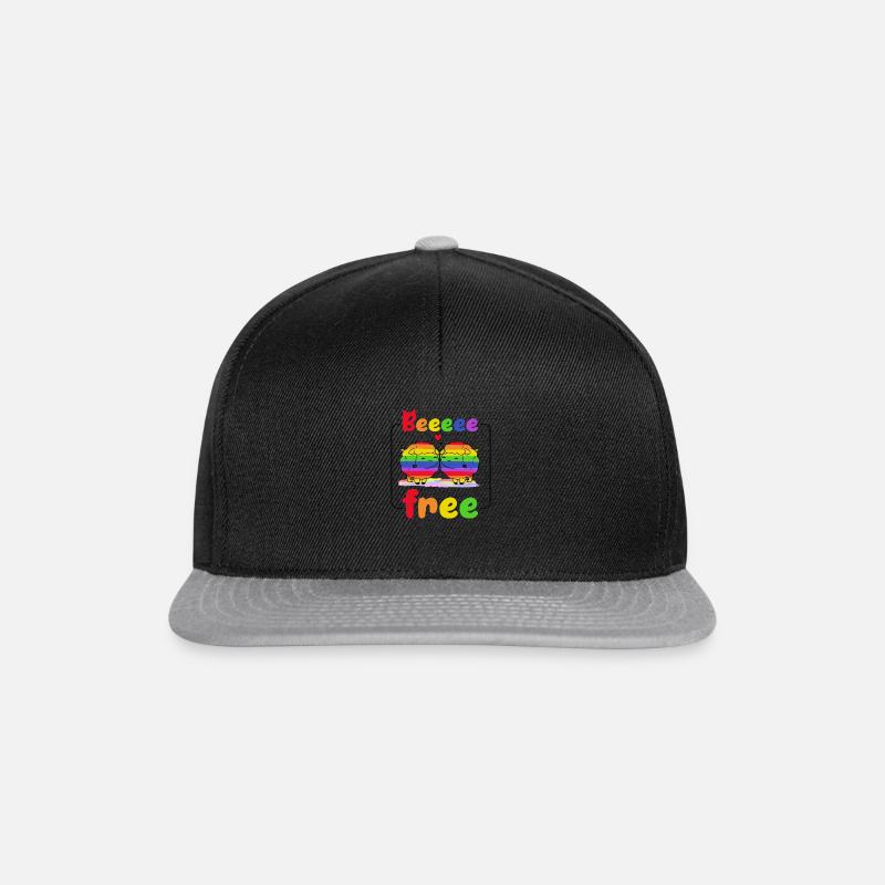 Beee fre Pridedesigncontest2024 - Snapback Cap - black/grey