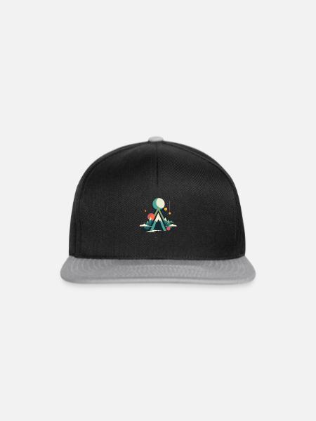 Great Outdoor Mountain - Snapback Cap - Schwarz/Grau