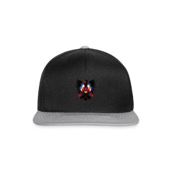 Drapeau de l’aigle allemand Schleswig Holstein County - Casquette snapback - noir/gris - Devant