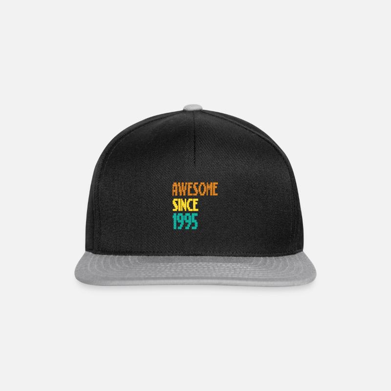 AWESOME since 1995 - Casquette snapback - noir/gris