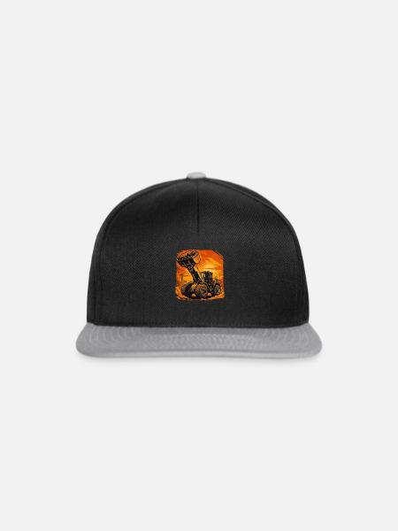 Radlader - Snapback Cap - Schwarz/Grau